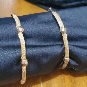 Large Hoop Earrings in gold tone